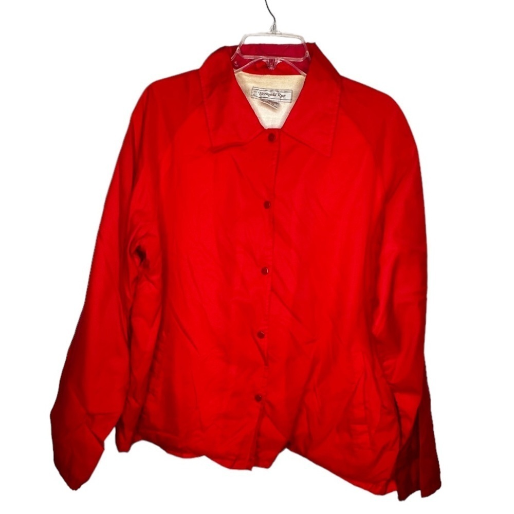 Vintage Bermuda Run Red Nylon Windbreaker Jacket